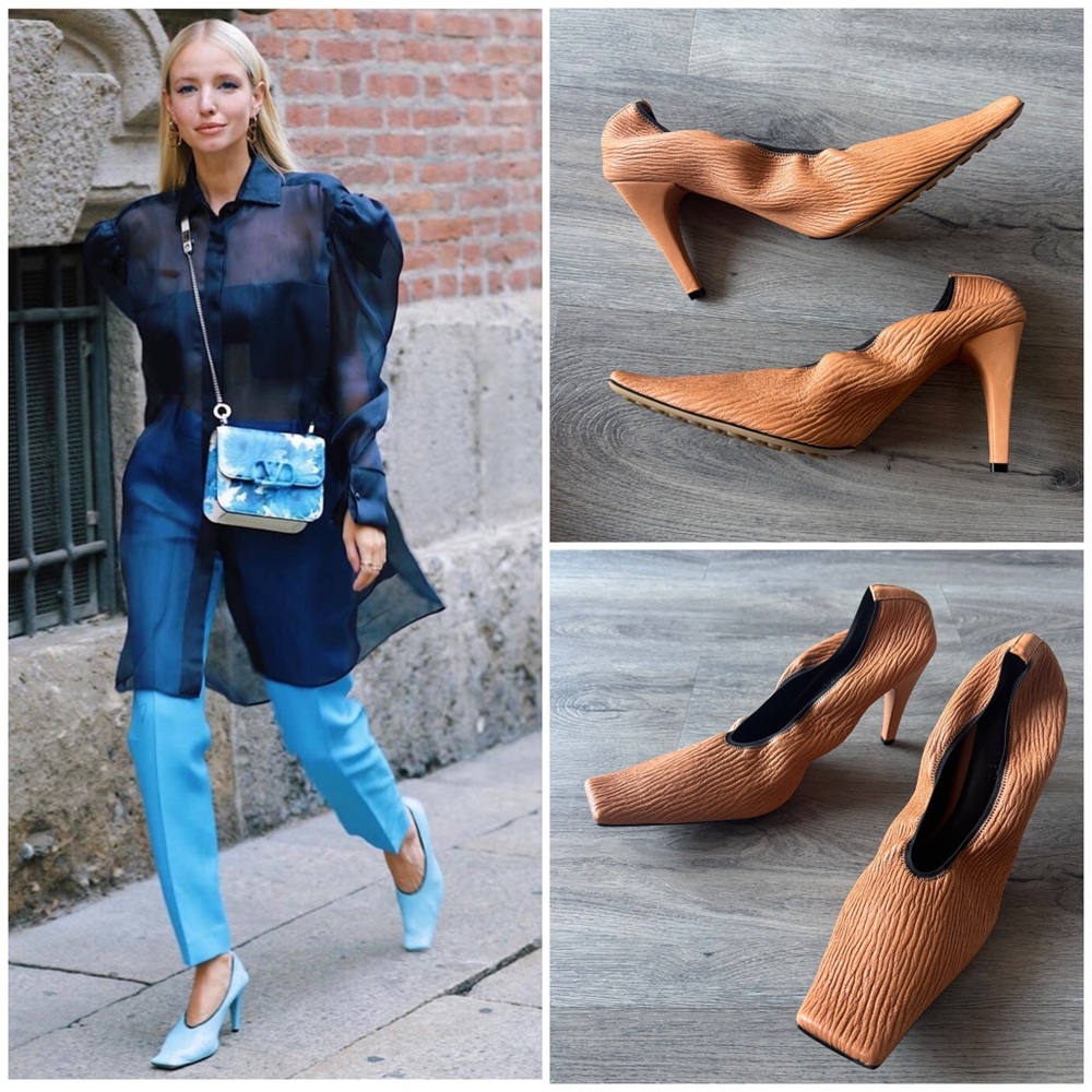 Bottega Veneta Crunch Sharpei Pumps
